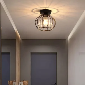 Modern Crystal Ceiling Lamp: Flush Mount Chandelier for Hallway