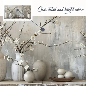 Framed floral canvas wall decor