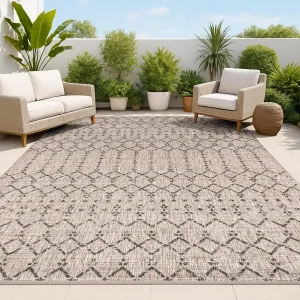 Moroccan Geometric Indoor/Outdoor Rug