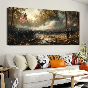 Gettysburg Civil War Canvas Painting