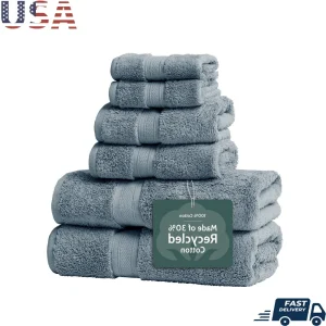 Ultra-Soft Cotton Towel Set 6-Piece