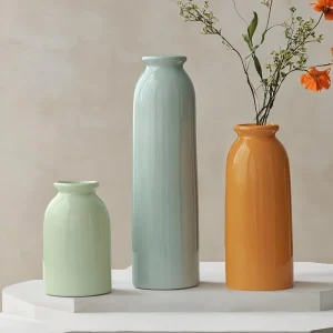 10.4 inches tall ceramic vase  3 pieces