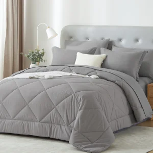 Comforter Set - 5/7 Pieces in a Bag, Bedding Sets with Comforters, Sheets, Pillowcases & PillowShams