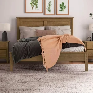 Queen Size Solid Wood Platform Bed