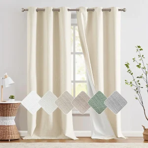 Textured Blackout Curtains