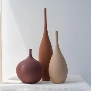 Set of 3 Modern Ceramic Vases