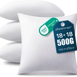 4 Pack 18x18 Inch Pillow Inserts