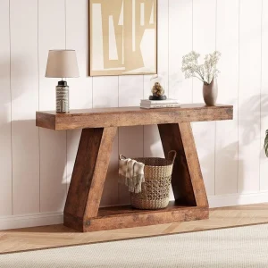 2-Tier Wooden Sofa Table