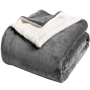 Sherpa Fleece Couch Throw