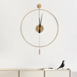 Decorative Wall Clock with Pendulum