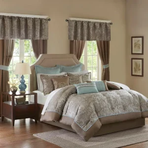 Queen Size Faux Silk Comforter Set