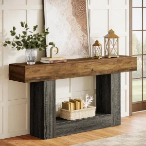 Wood Console Table
