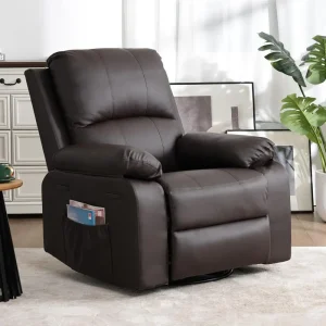 Overstuffed Leather Recliner