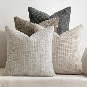 Pack of 4 Chenille Pillow Covers