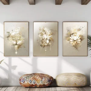 Lotus Flower Tree of Life Wall Art