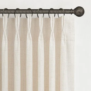 Pinch Pleated Linen Curtains