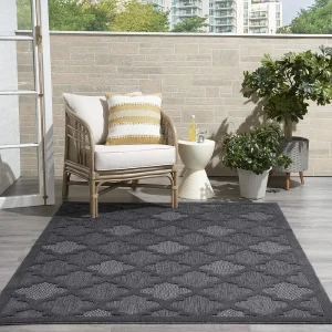 Charcoal/Bla 6' X 9' Area Rug