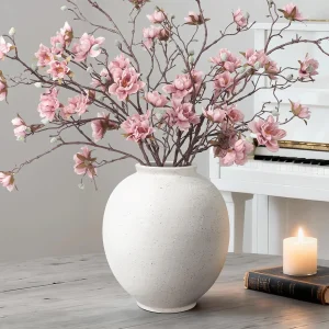 Large White Ceramic Vase