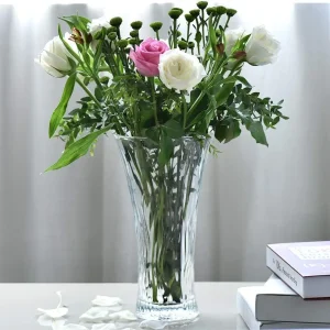Tall Crystal Vase