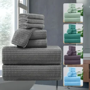 8 Pcs Bath Towel Set