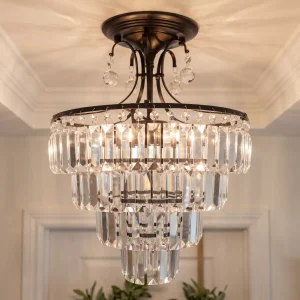 Black Crystal Chandelier