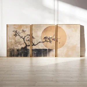 3PCS  Japandi Wall Art