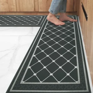 2 PCS Cushioned Kitchen Mat Set