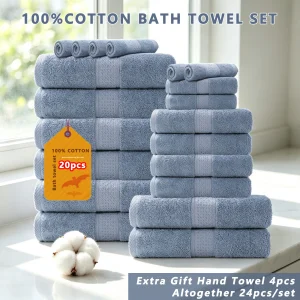 Cotton Soft Bath Towel Set